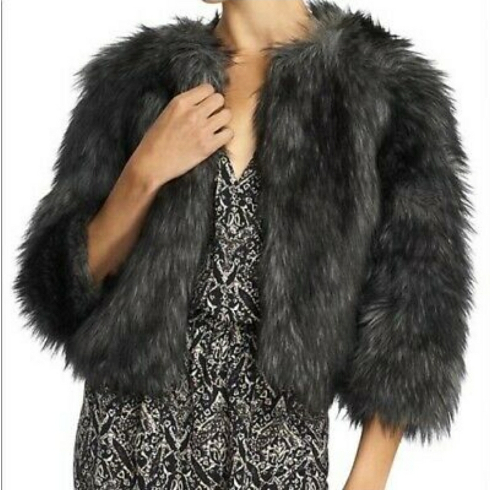 Faux fur coat